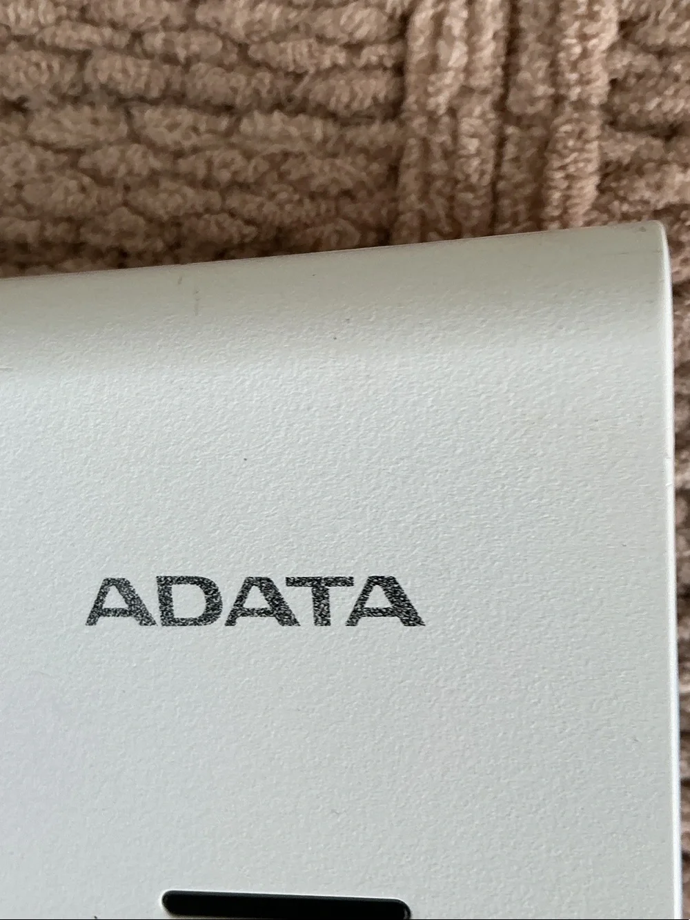 White Portable Power Bank - Slim External Charger by a data